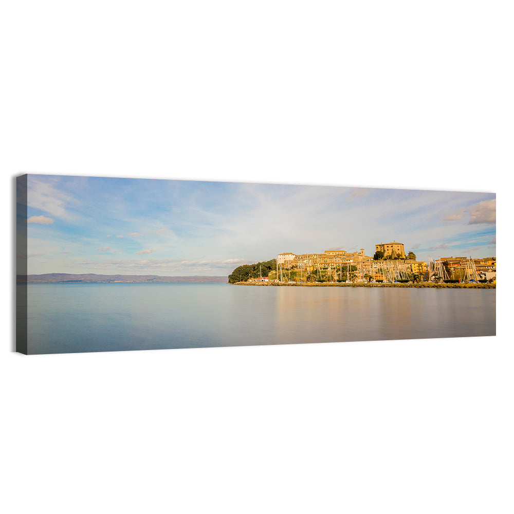 Bolsena Lakeside Harbor View Wall Art