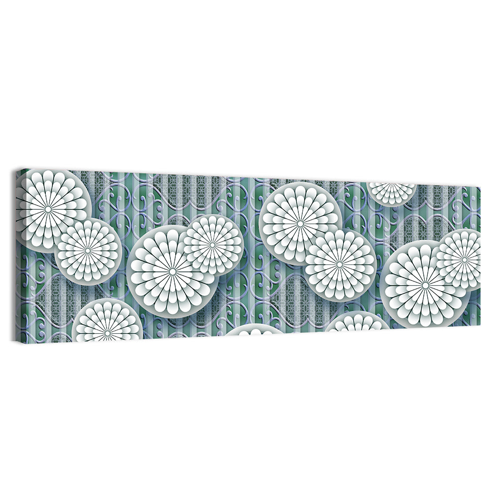 Wallpaper With Flowers Wall Art