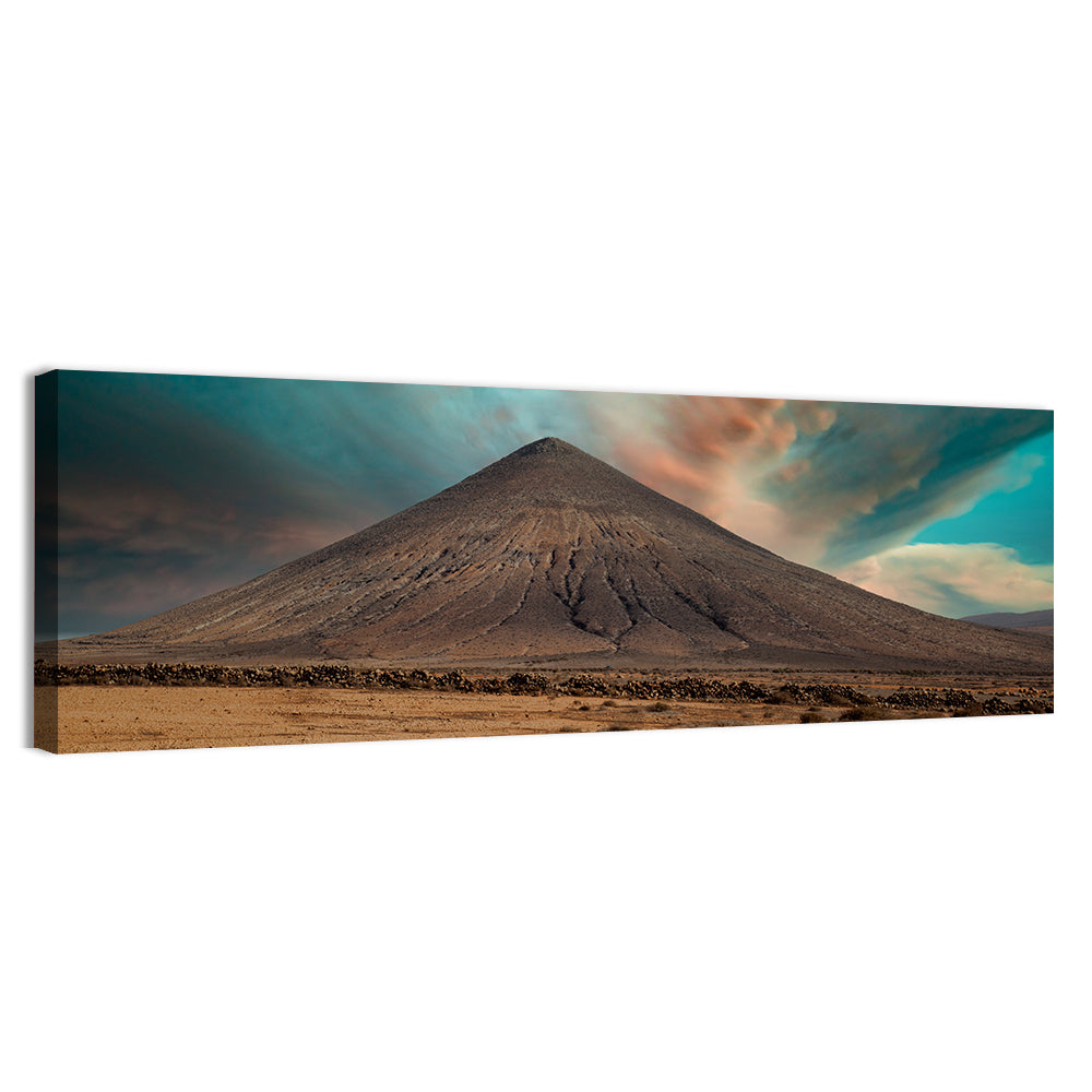 Fuerteventura Volcanic Mountain at Golden Hour Wall Art