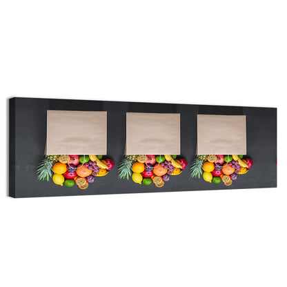 Fruits Shopping Concept Wall Art