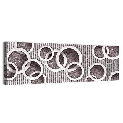 3D Circles Wallpaper Wall Art