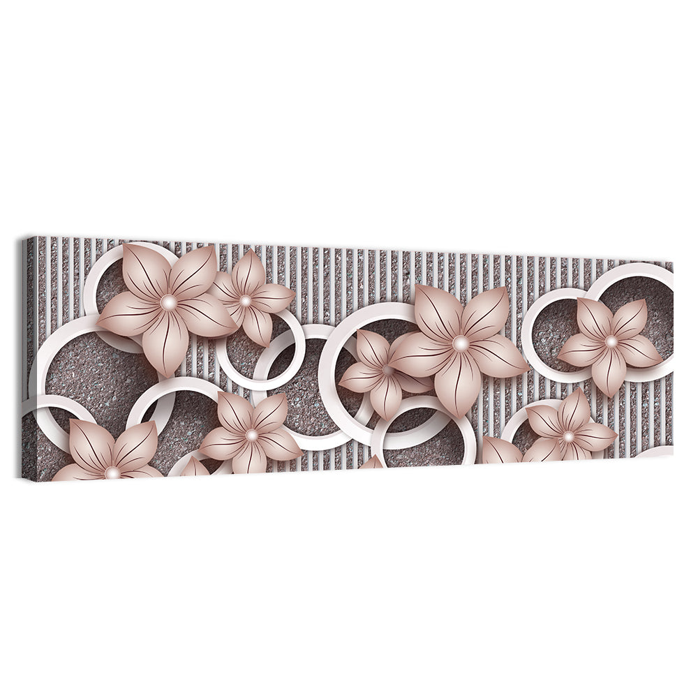 Decorative Flowers Wallpaper Wall Art