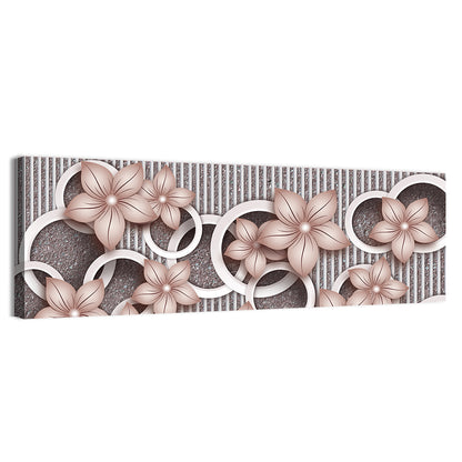 Decorative Flowers Wallpaper Wall Art