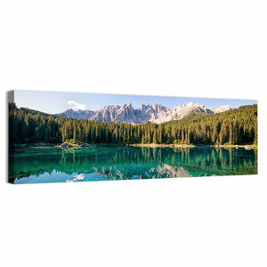 Karer Lake At The Dolomites In Italy Wall Art