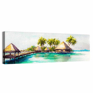 Over Water Bungalows Wall Art