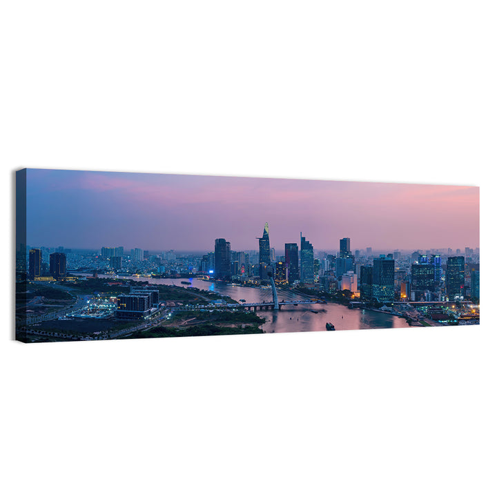 Ho Chi Minh City Skyline at Dusk Wall Art