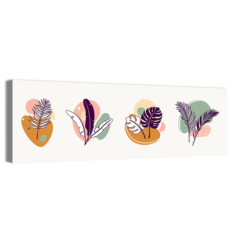 Organic Tropical Leaves Wall Art