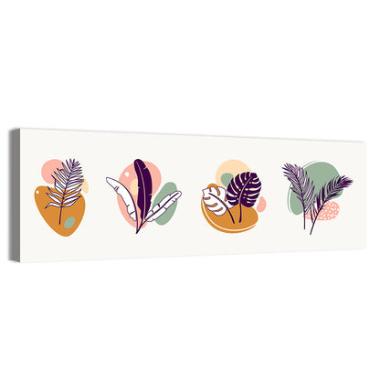 Organic Tropical Leaves Wall Art