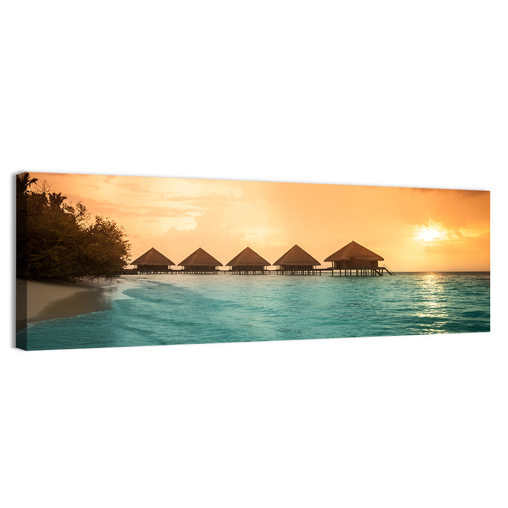 Over Water Bungalows In Bora Bora Wall Art