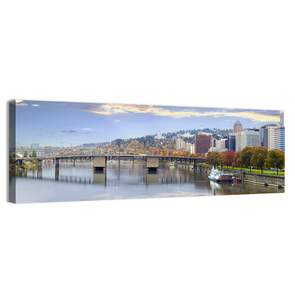 Portland Hawthorne Bridge Skyline Wall Art