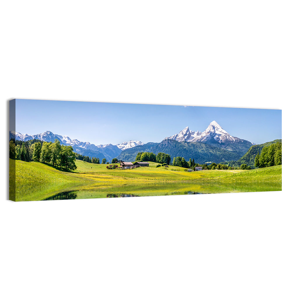 Watzmann Reflection at Ramsau Wall Art