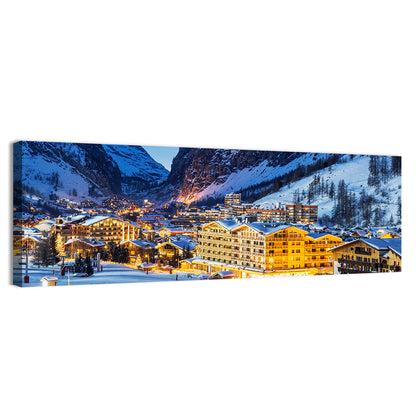 Ski Resort In French Alps Wall Art