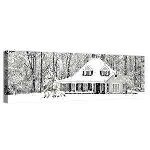 Frosty Cold Winter Scene Wall Art