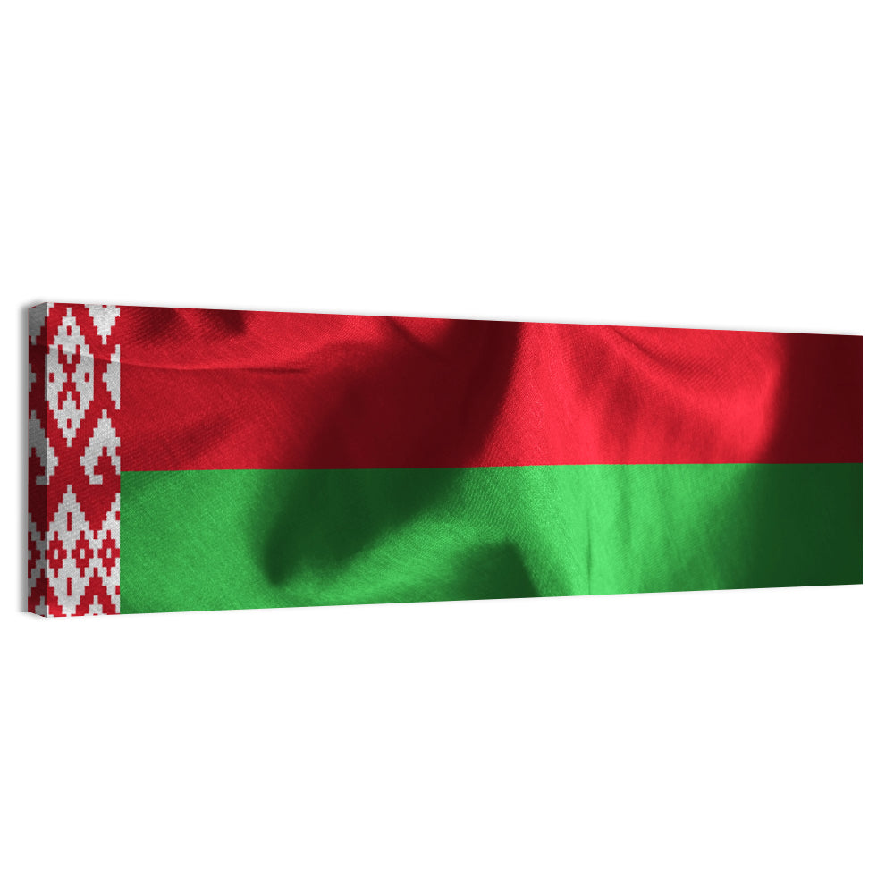 Waving Flag of Belarus Wall Art