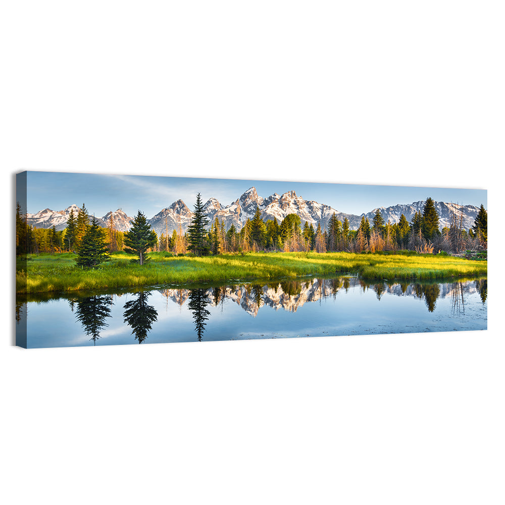 Grand Teton National Park Wall Art, canvas print, panoramic