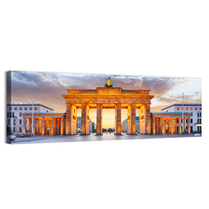 Brandenburg Gate At Night Wall Art