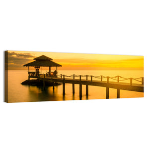 Wooden Pier In Phuket Thailand Wall Art