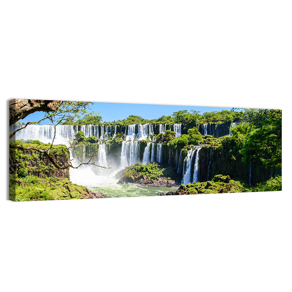 Iguazu Falls from Argentina Wall Art, canvas print, panoramic