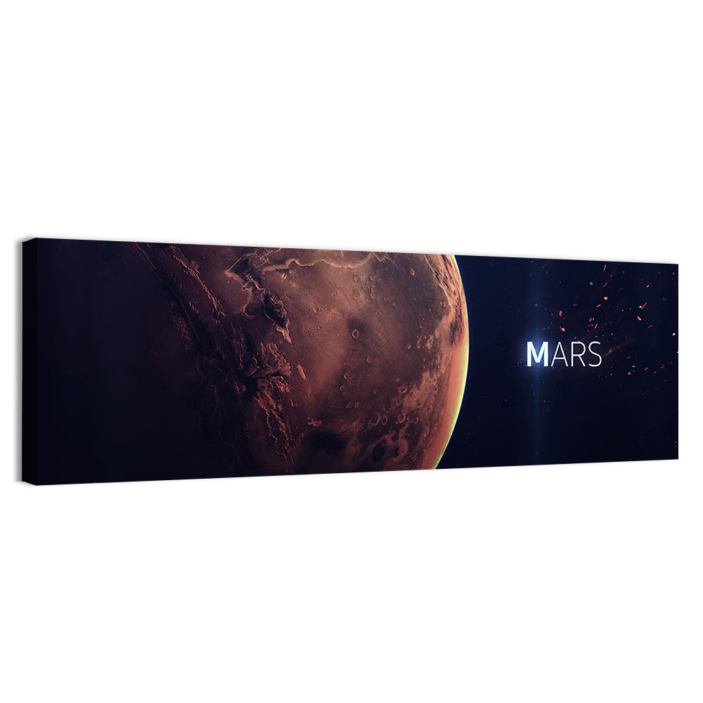 Mars Planet Close-Up Wall Art