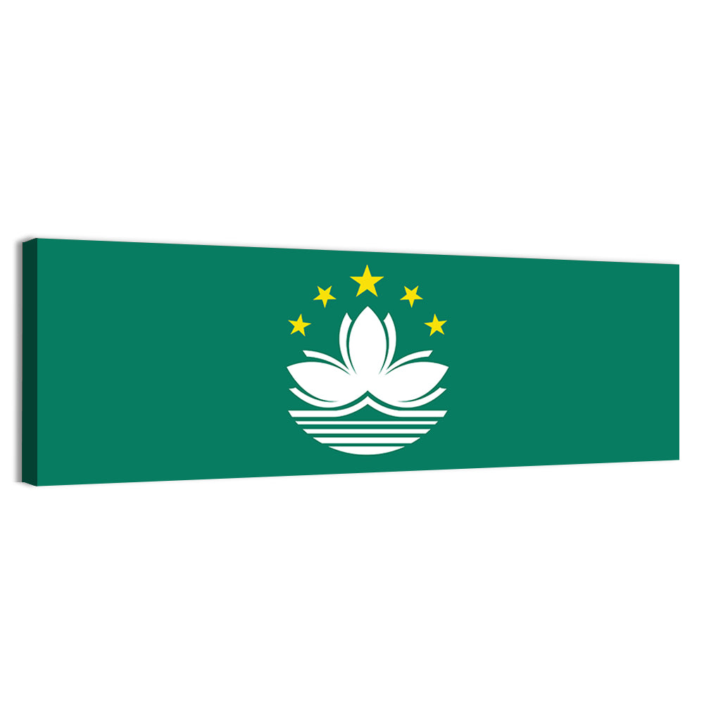 Macau Flag Emblem Wall Art