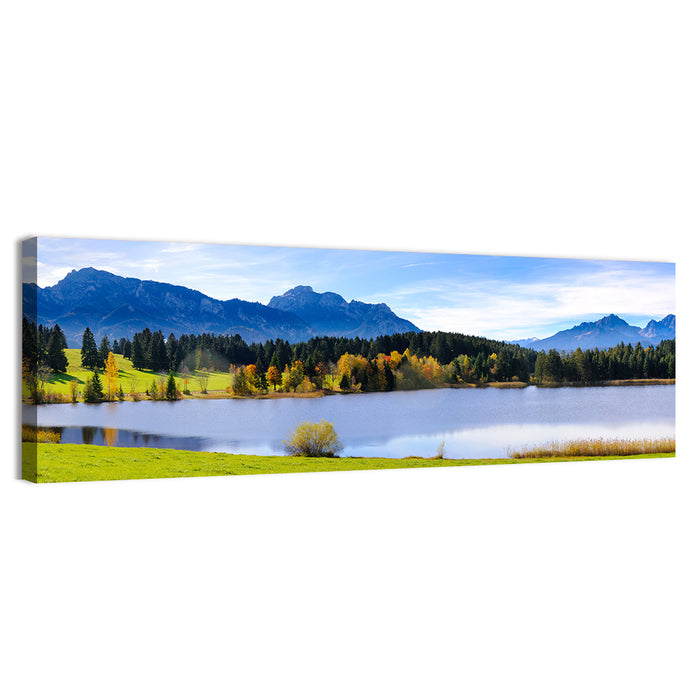 Alpine Lake in Bavaria Wall Art as a canvas print