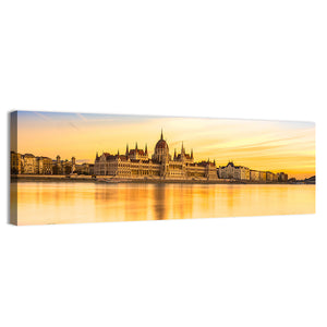 Budapest Parliament At Sunset Wall Art