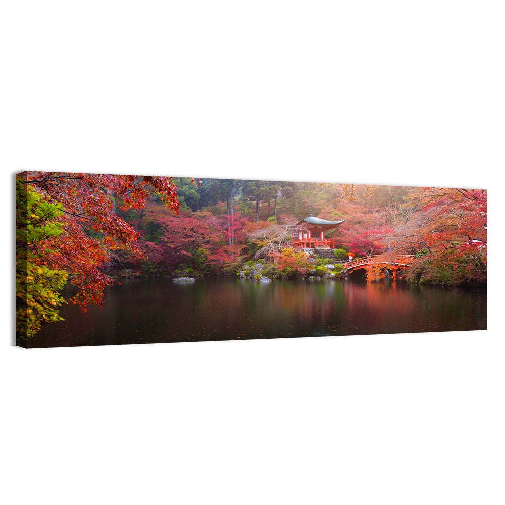 Daigo-ji Temple Autumn Reflection Wall Art