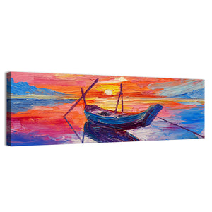 Fishing Boats In Sea Artwork Wall Art