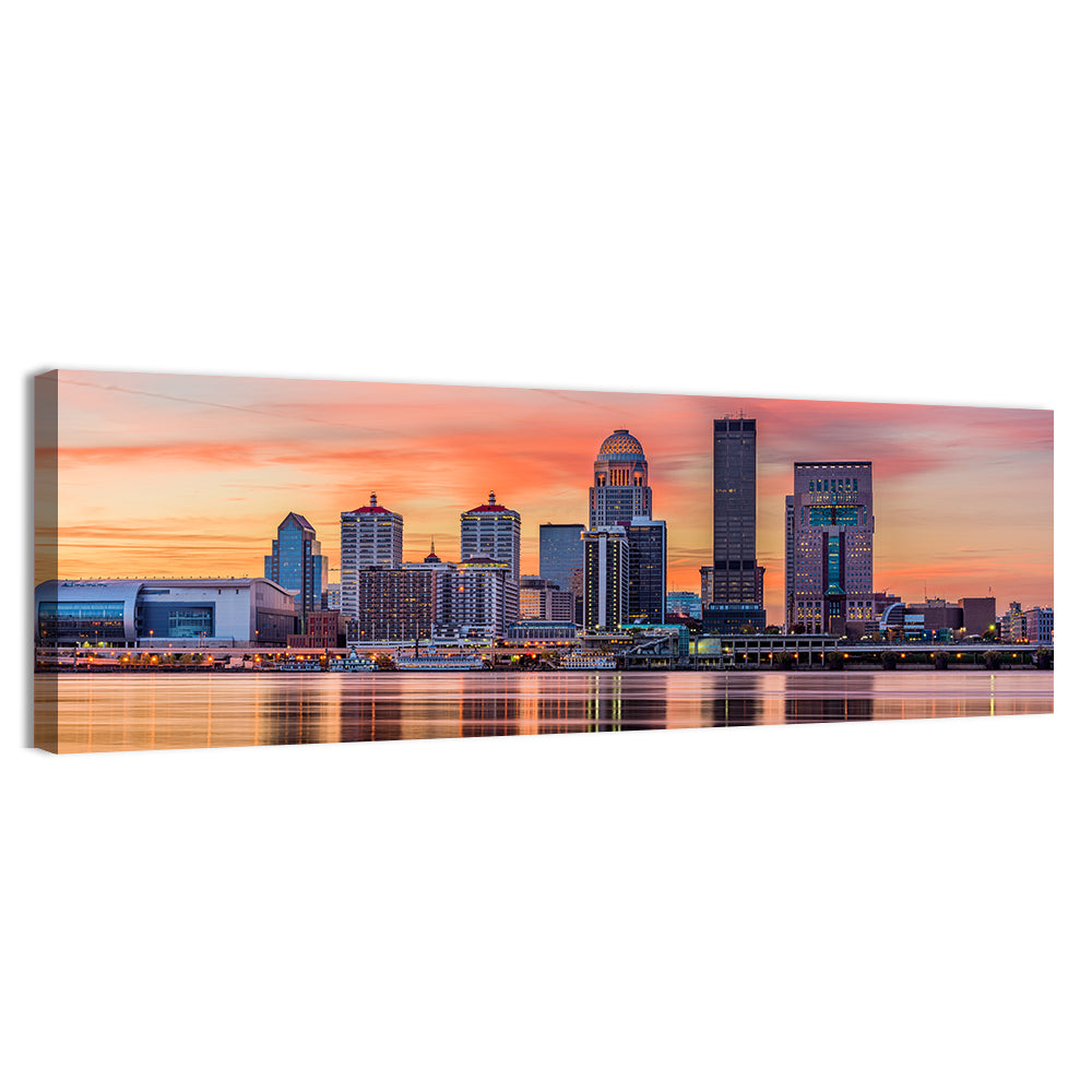 Louisville Skyline at Sunset Wall Art