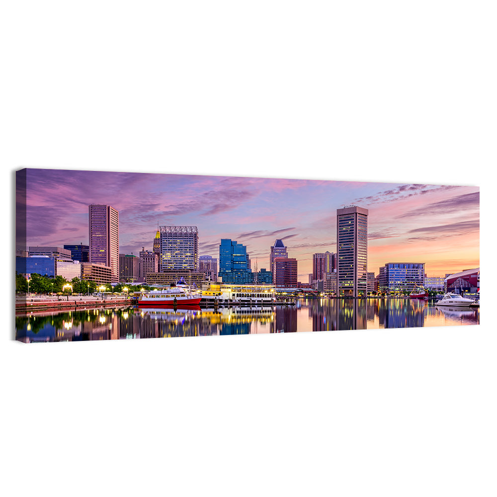 Baltimore Inner Harbor Skyline Wall Art