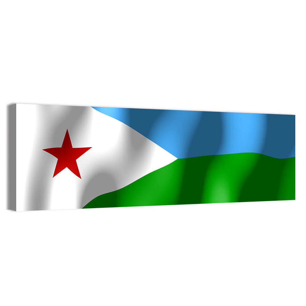 Flag of Djibouti Wall Art