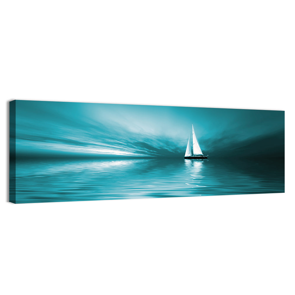 Sailboat at Dusk Wall Art