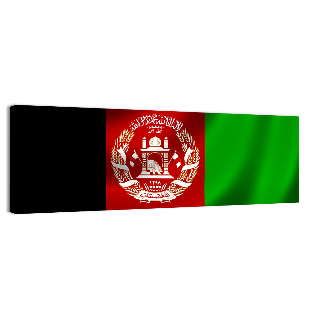 Waving Flag of Afghanistan Wall Art