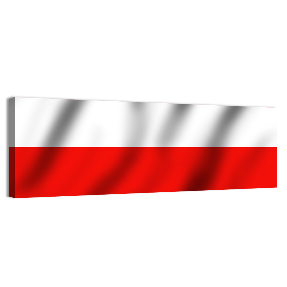 Waving Flag of Poland Wall Art