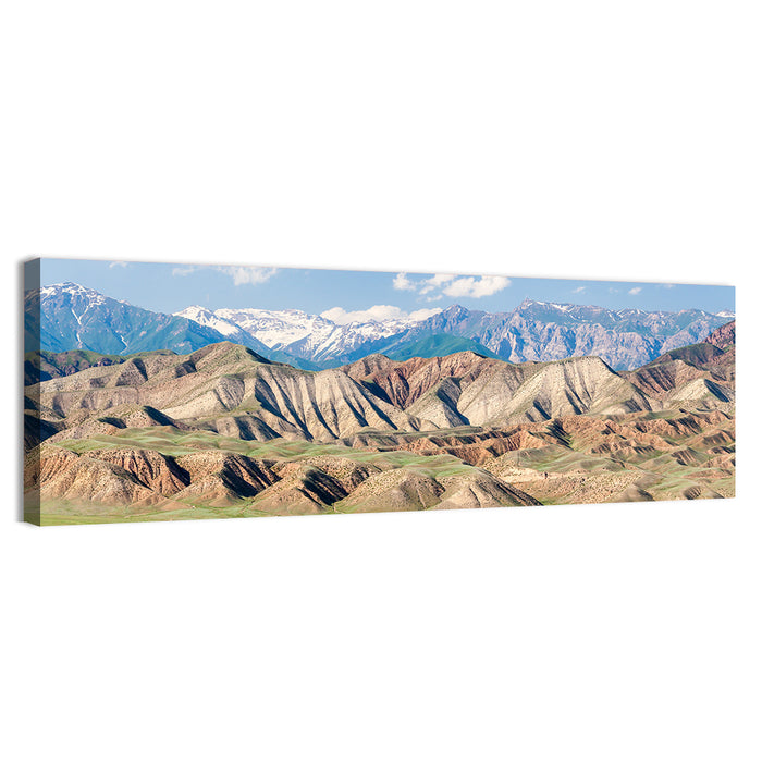 Tien Shan Mountain Range Wall Art as a canvas print