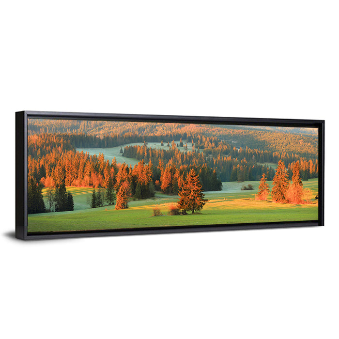 Tatra Mountain Hills Wall Art as a framed canvas