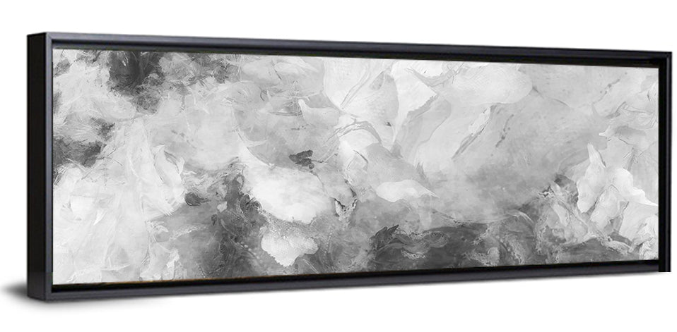 Monochrome Brushstroke Study Wall Art
