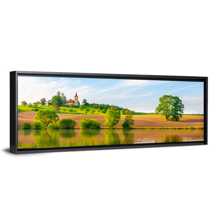 St Peter and Paul Church, Czech Republic Wall Art as a framed canvas