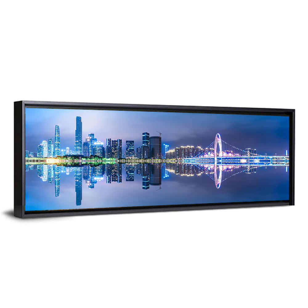 Guangzhou Skyline at Liede Bridge Wall Art