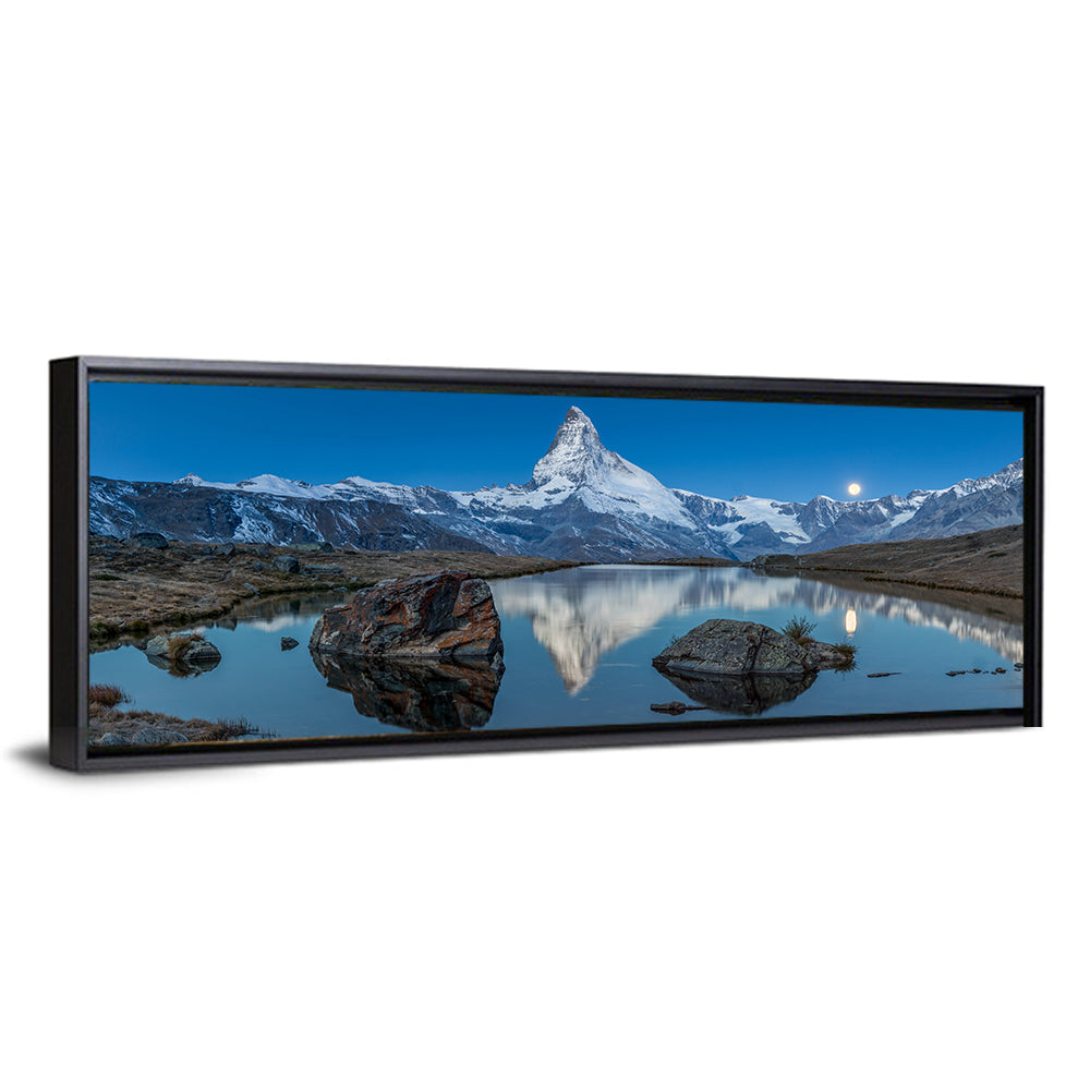 Matterhorn Sunset Over Stelli Lake Wall Art