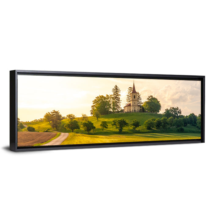 St Peter and Pauls Hilltop Church Wall Art as a framed canvas