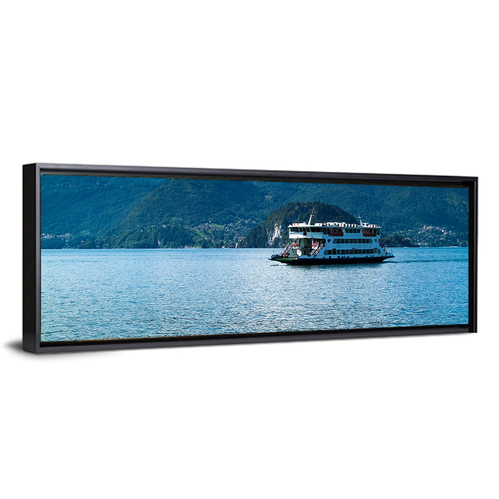Blue Ferry on Lake Como Wall Art