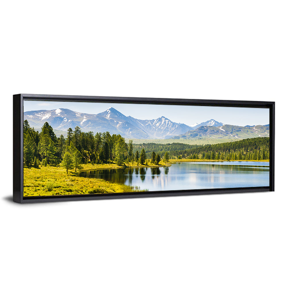 Altai Lake with Snow Capped Peaks Wall Art