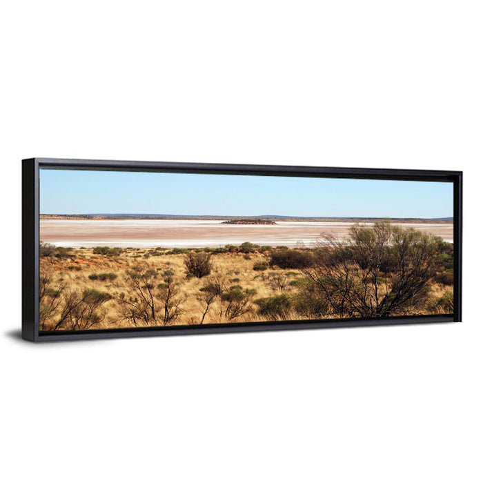 Amadeus Salt Lake Landscape Wall Art as a framed canvas