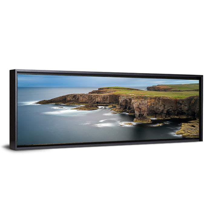 Yesnaby Cliffs, Scotland Wall Art as a framed canvas
