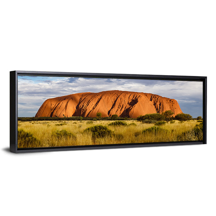 Uluru Red Sandstone Monolith Wall Art as a framed canvas