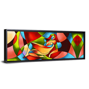 Woman Stained Glass Artwork Wall Art