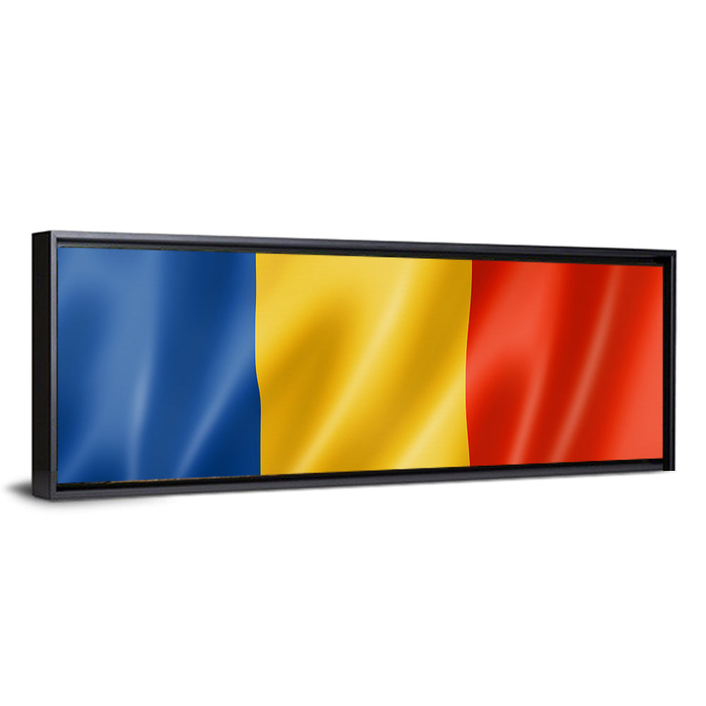 Romanian Tricolor Flag Wall Art