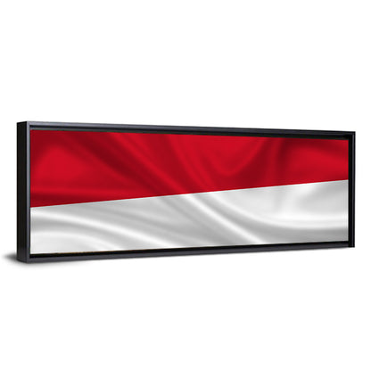 Flag Of Indonesia Monaco Wall Art