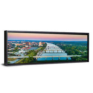 Savannah River Skyline In Augusta Wall Art